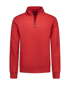 Heren trui met rits rood