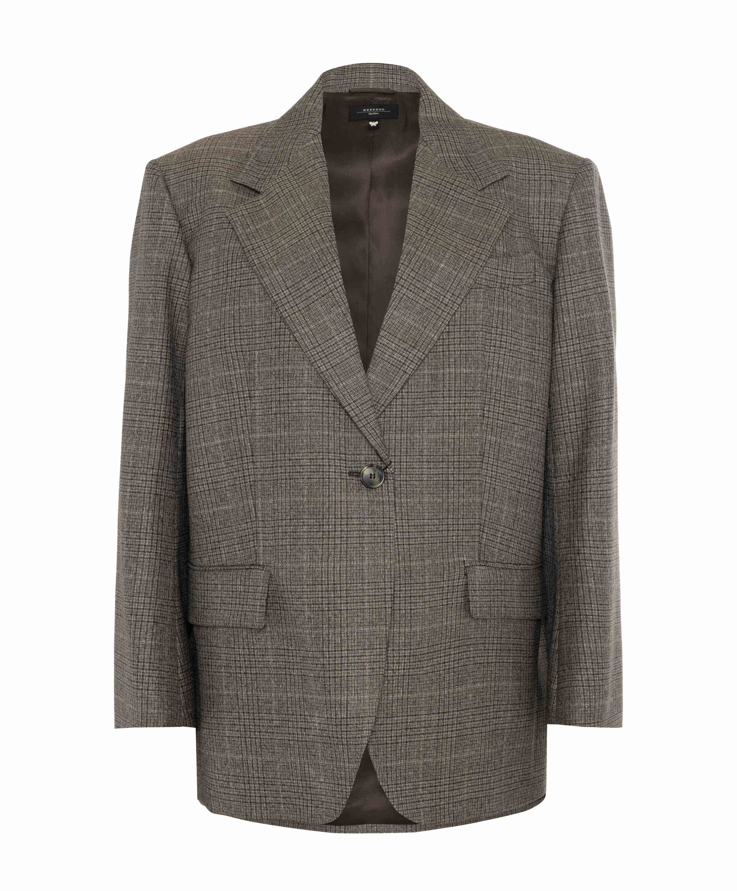 Dames blazer bruin