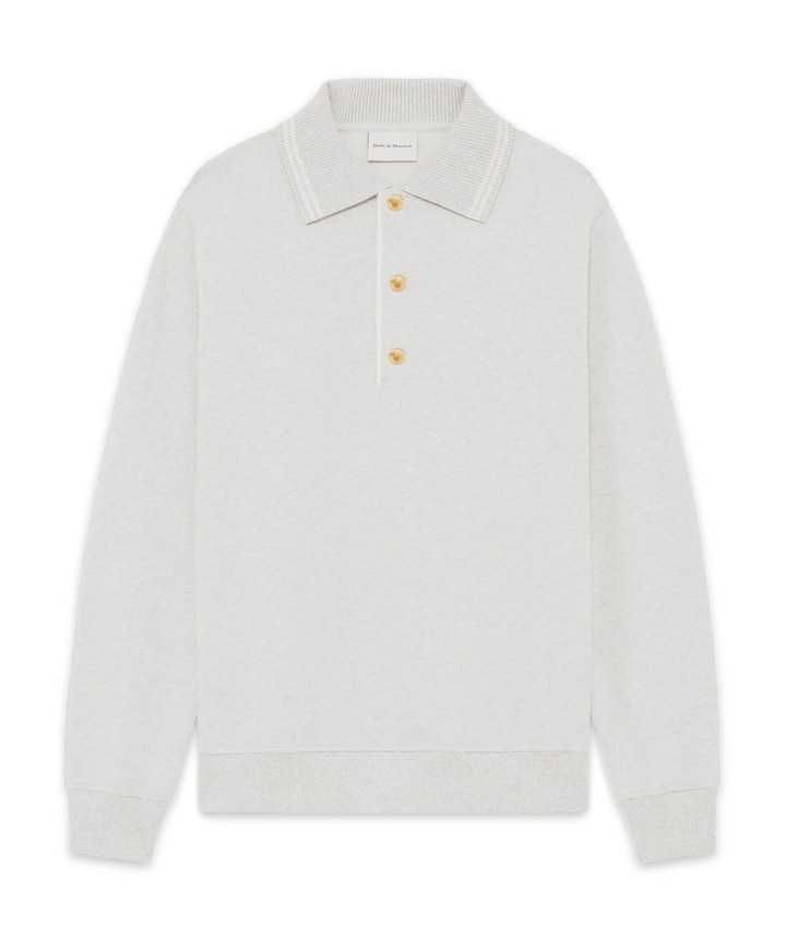 Heren polo grijs