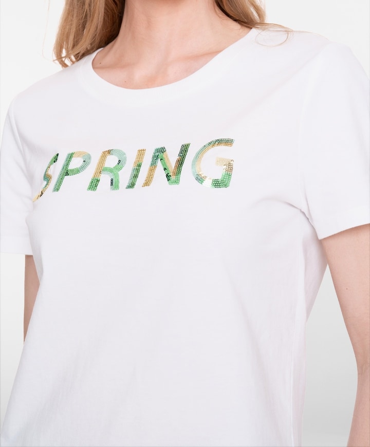 Dames T-shirt ecru