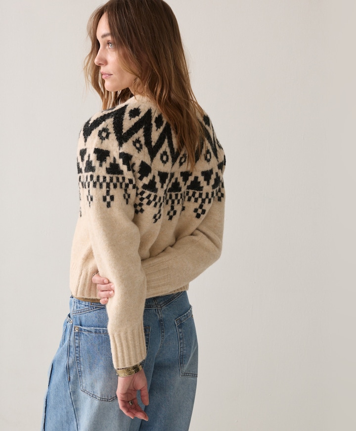 Dames vest ecru