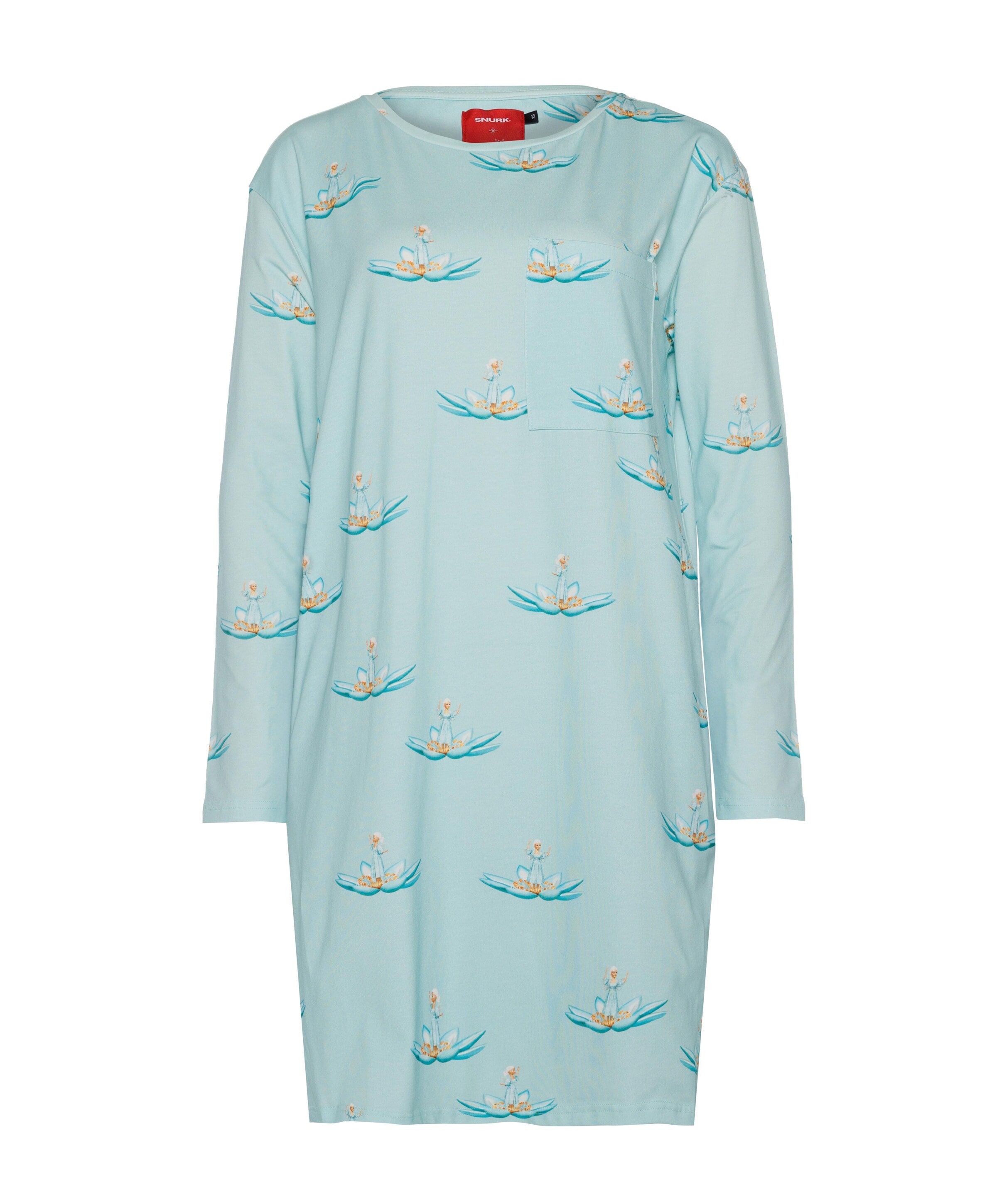 Dames nachthemd blauw