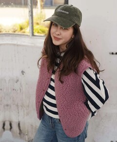 Meisjes gilet roze