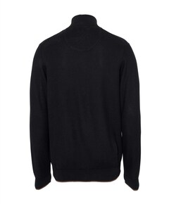 Heren trui met rits zwart