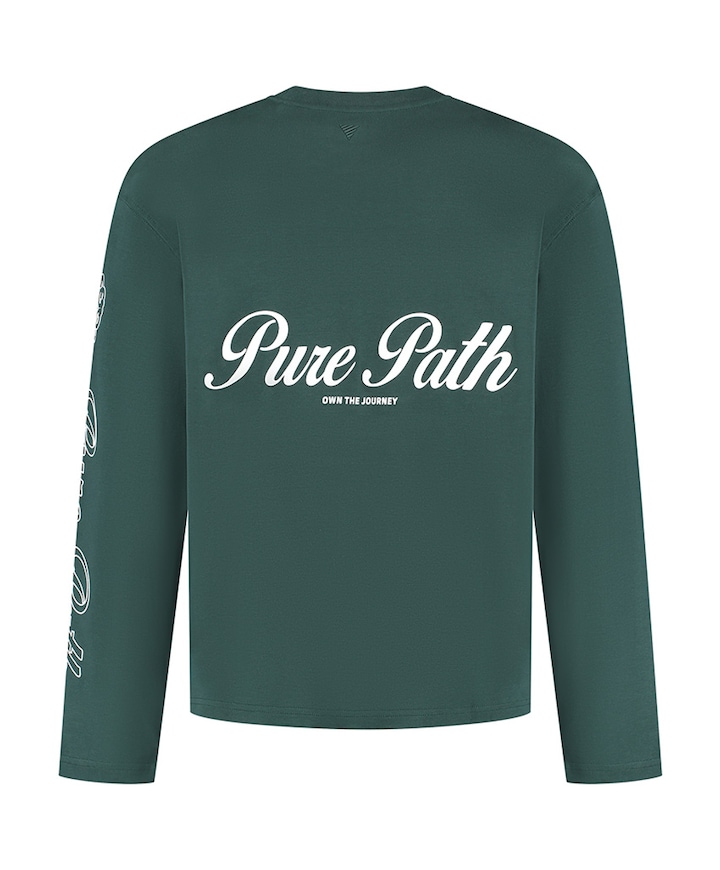 Heren longsleeve groen