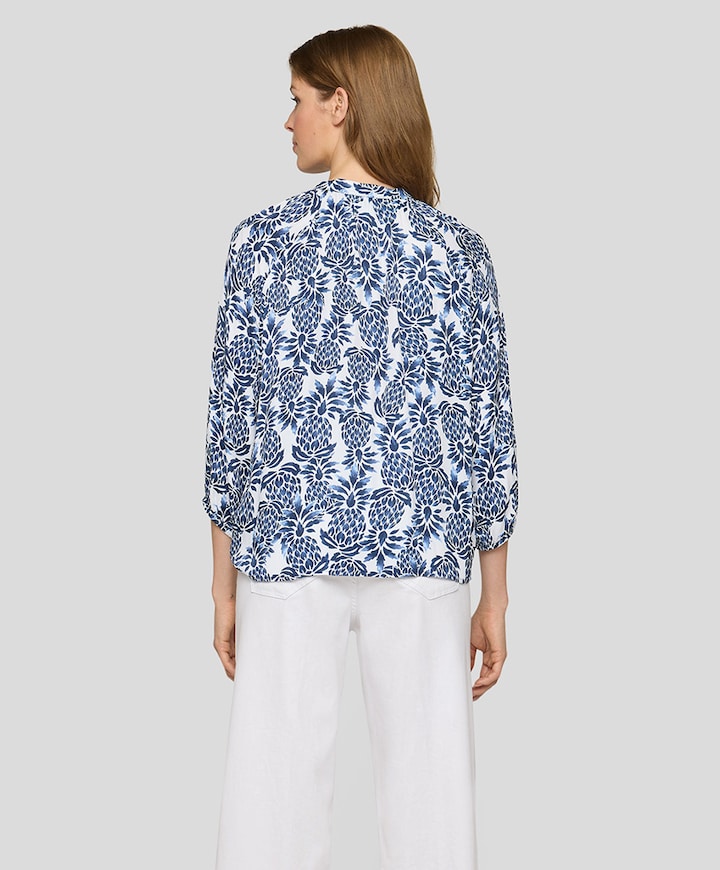 Dames blouse blauw