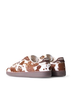 PARK PRINT dames sneakers bruin