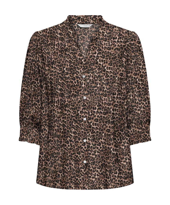 Dames blouse bruin