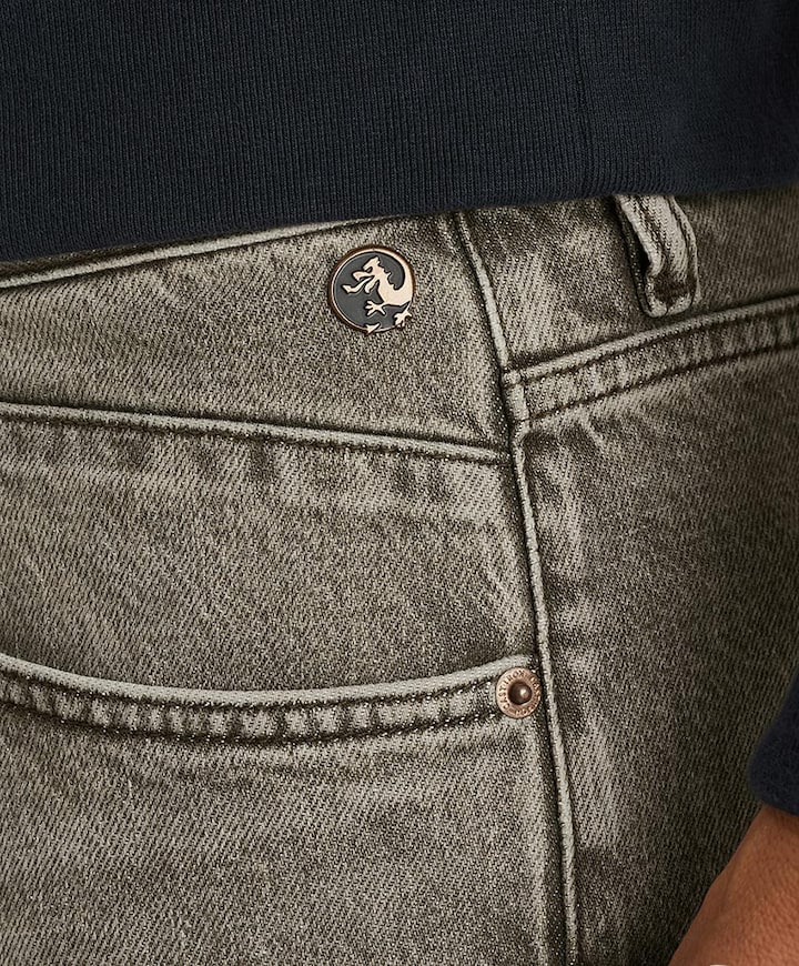 FALTURE RELAXED DIRT COATED LIGHT heren jeans grijs