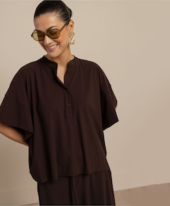 Dames blouse bruin