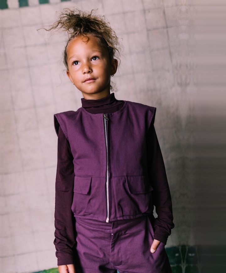 Meisjes longsleeve bordeaux