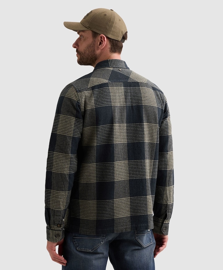 Heren overshirt blauw