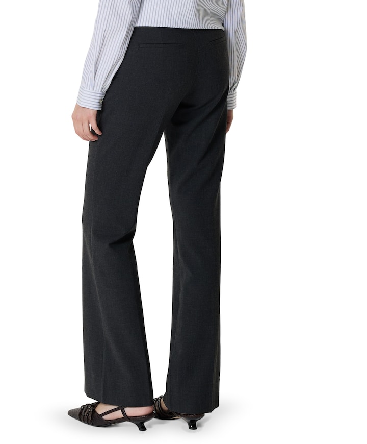 CLARAFV 826 BLACK ONYX MELANGE dames broek zwart