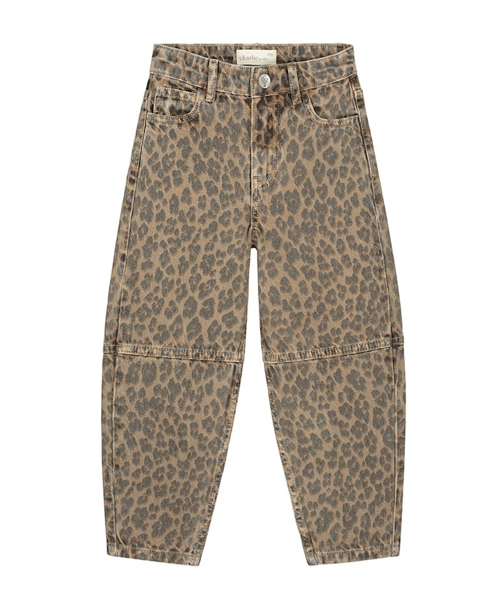 Lou balloon meisjes jeans bruin