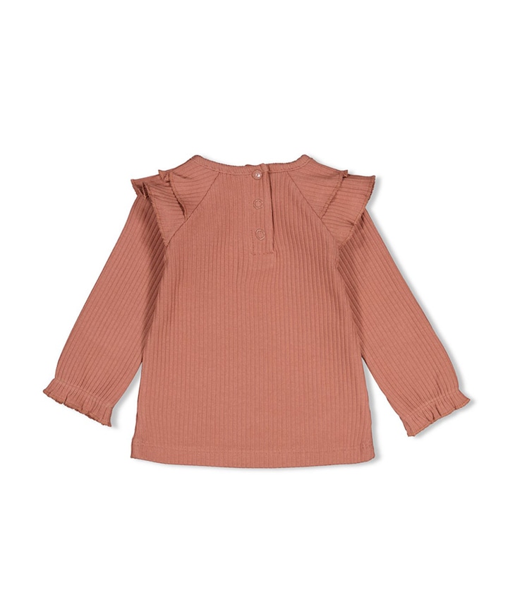Meisjes longsleeve oranje