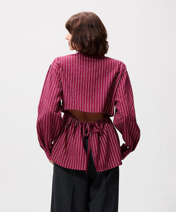 Dames blouse bordeaux