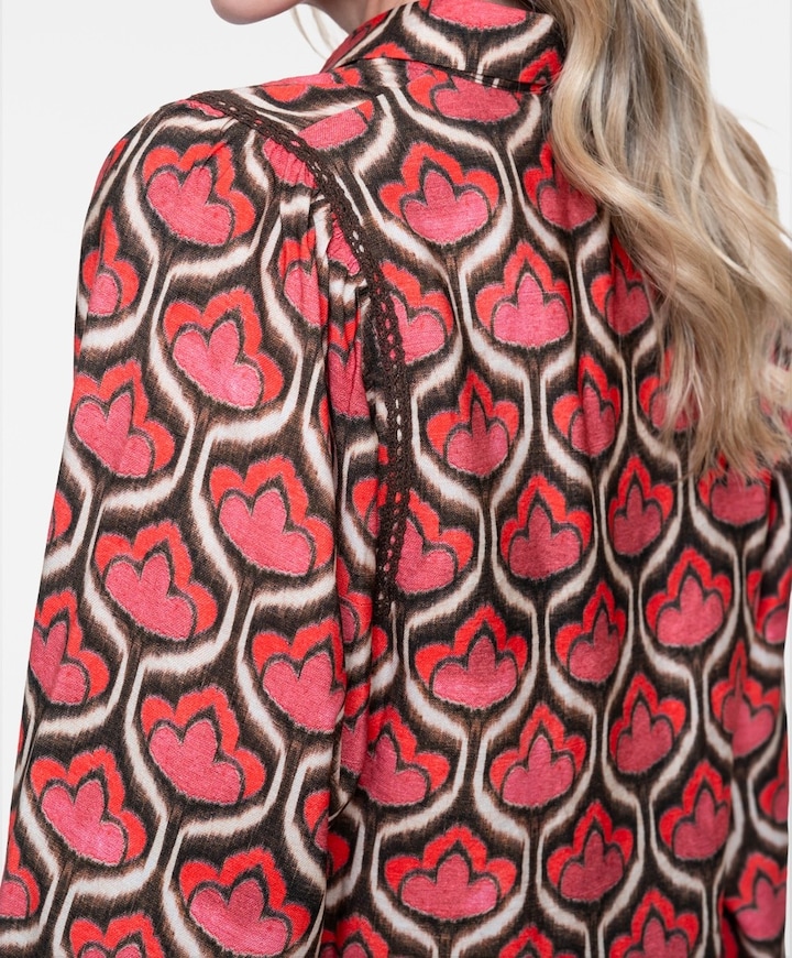 Dames blouse rood