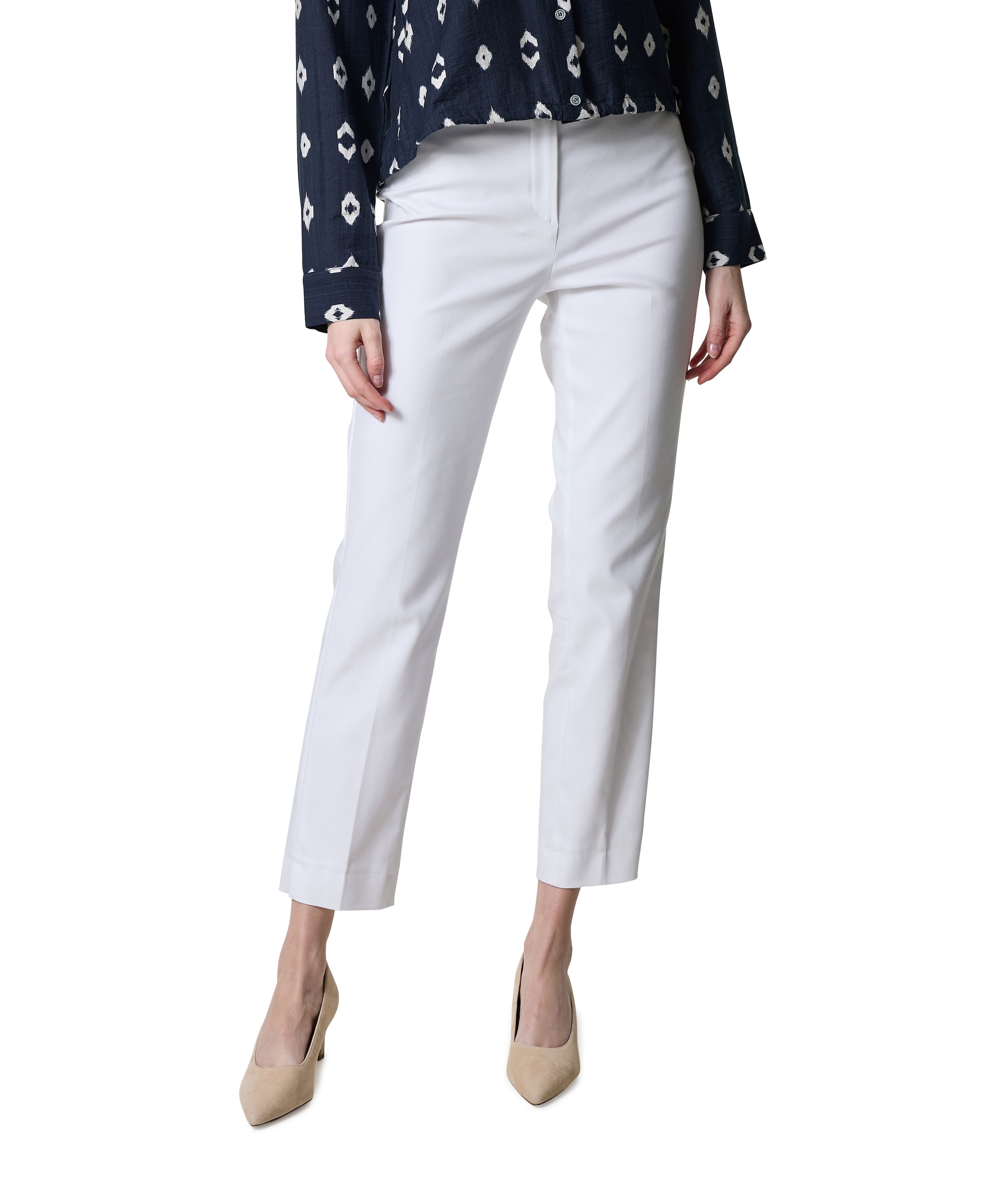 Zigarette Straight dames broek wit