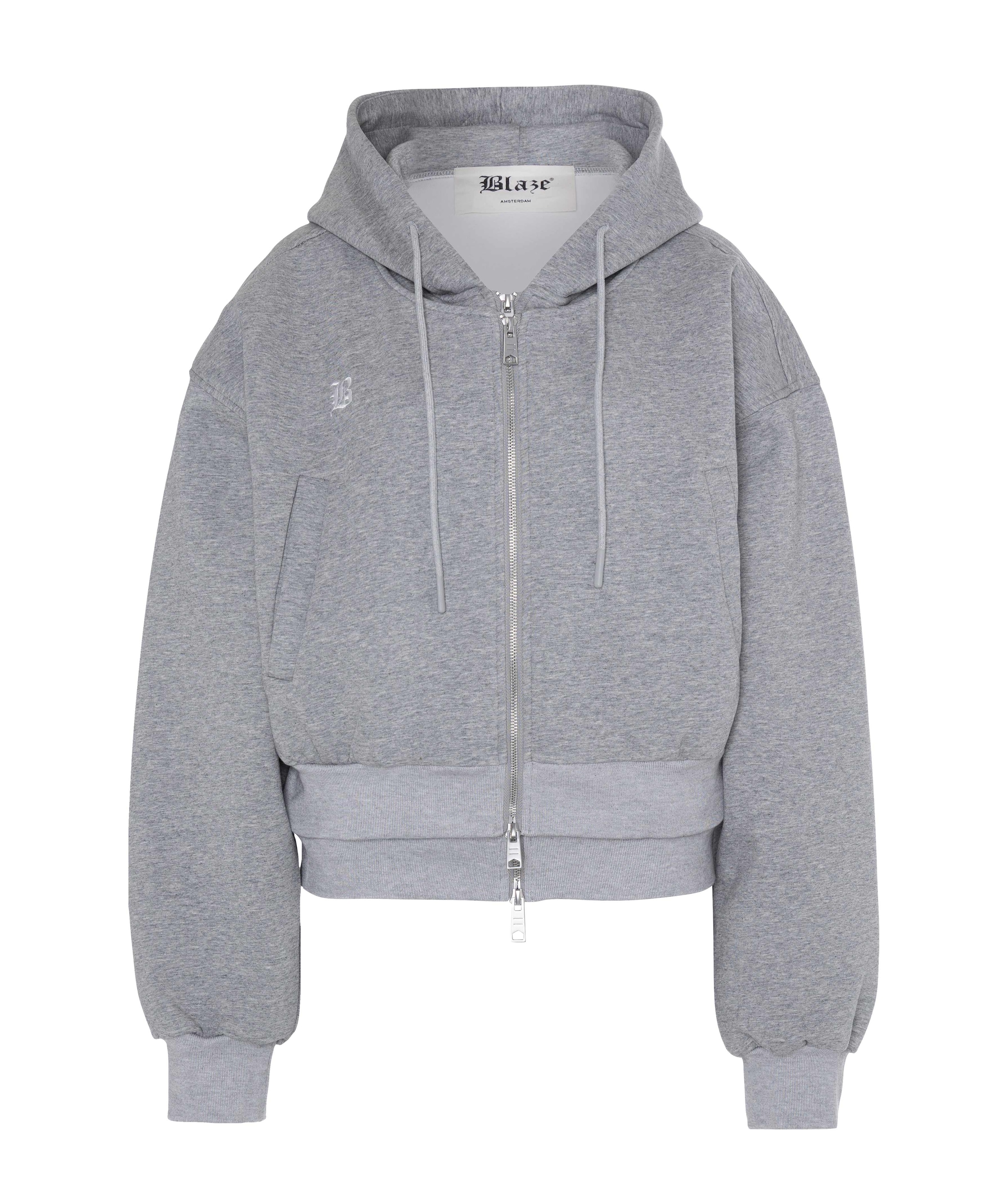 Dames vest grijs