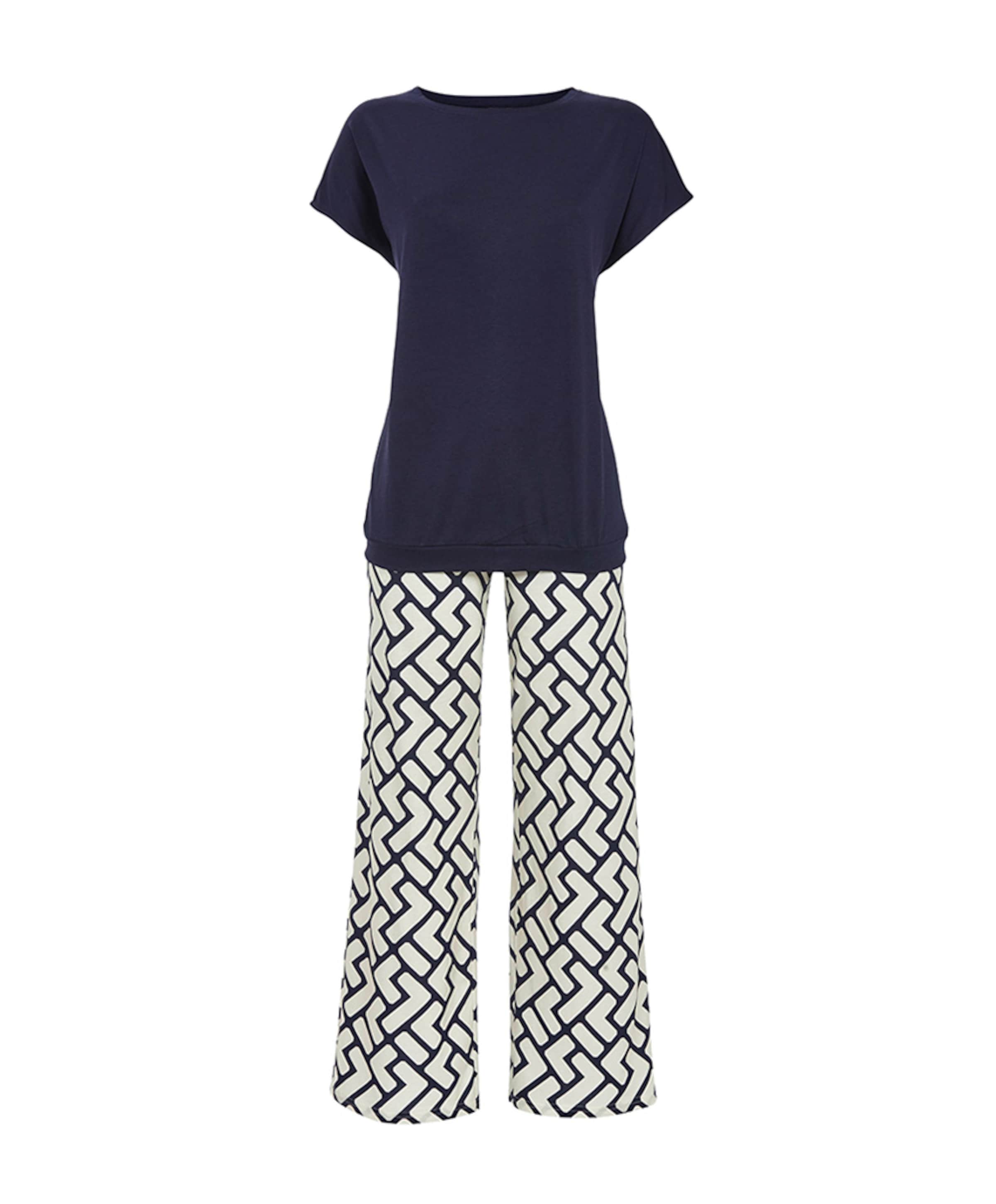 Dames pyjamaset blauw