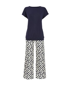 Dames pyjamaset blauw