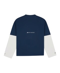 Uniseks longsleeve blauw