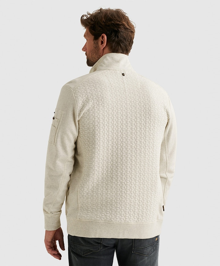 Heren vest ecru