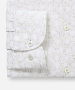 Heren overhemd lange mouw ecru