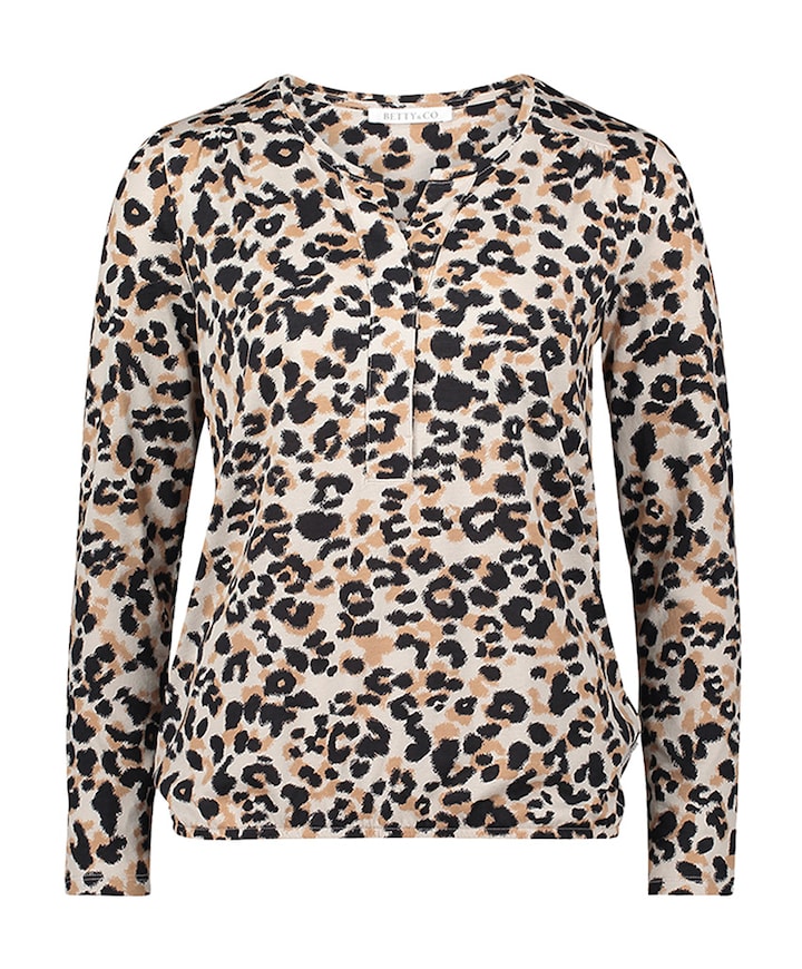 Dames longsleeve beige