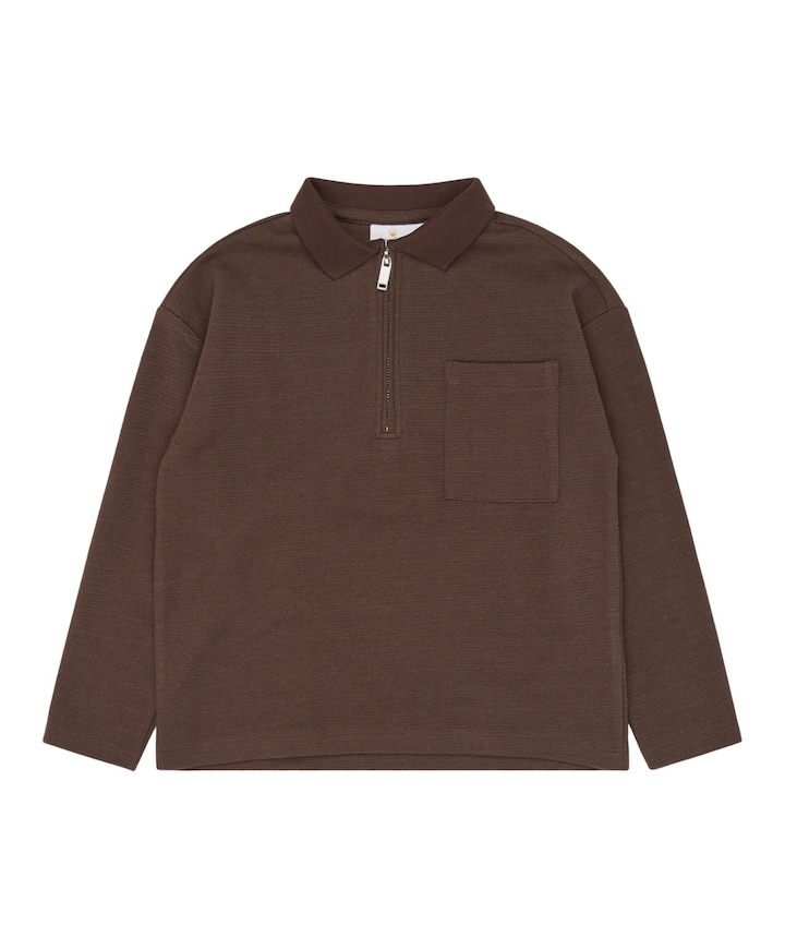 Jongens polo bruin
