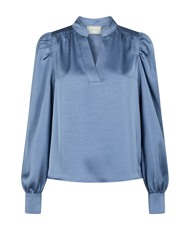 Dames blouse blauw