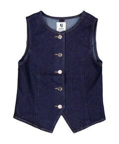 Meisjes gilet blauw