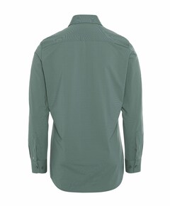 Heren overhemd lange mouw groen