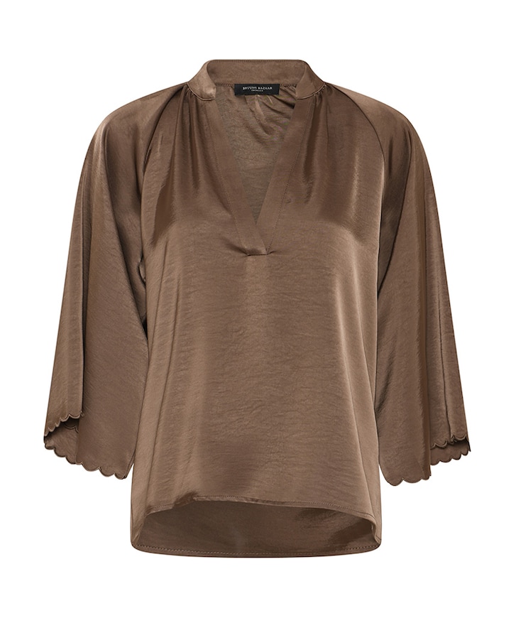 Dames blouse bruin