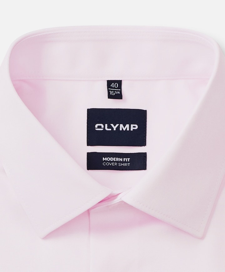 Heren overhemd lange mouw roze