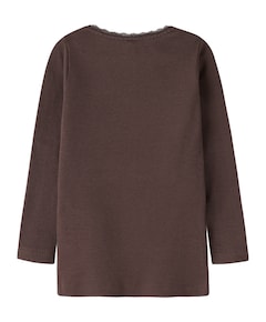Meisjes longsleeve bruin