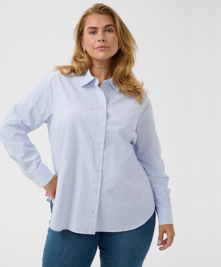Dames blouse blauw
