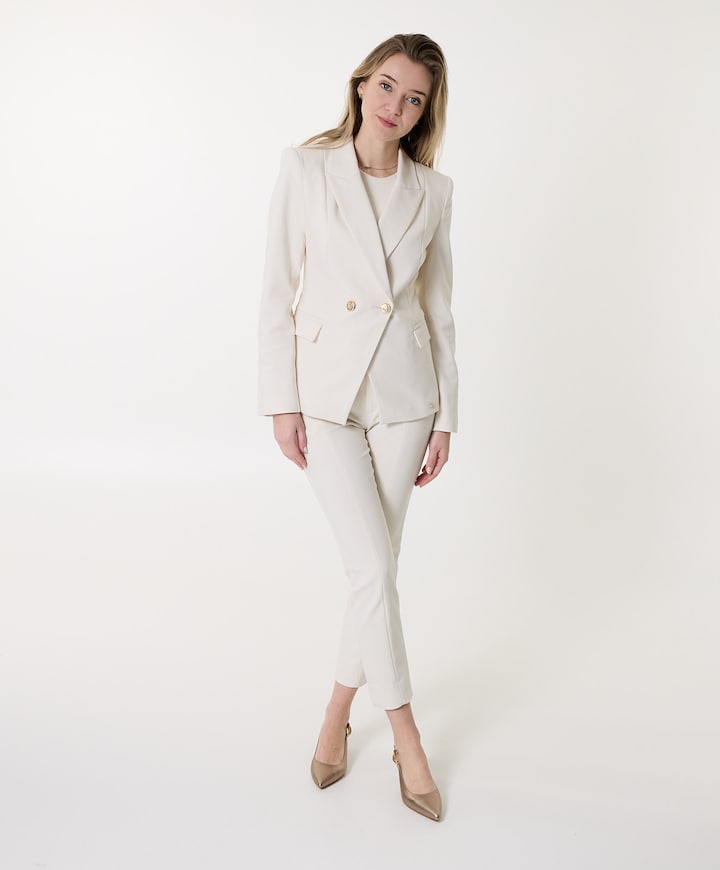 Dames blazer ecru