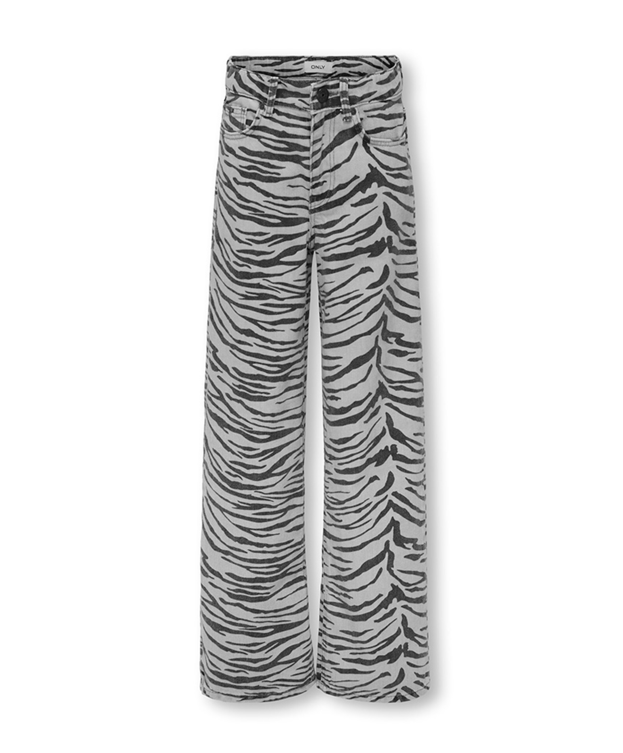 KOGHOPE HW ZEBRA WIDE DNM SIK meisjes jeans ecru