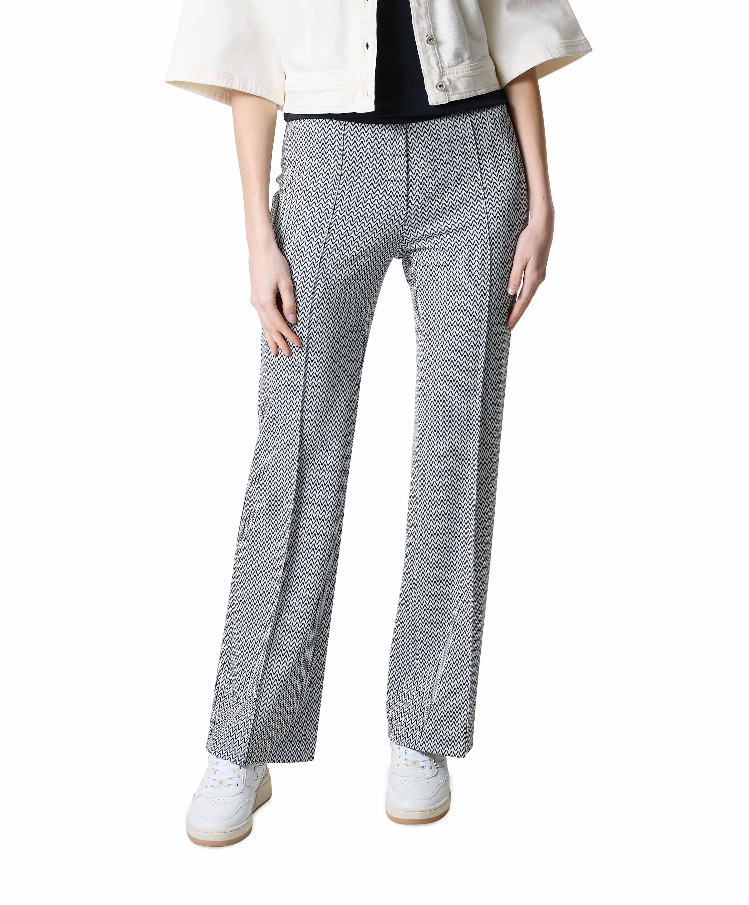 Bootcut Slim dames broek blauw