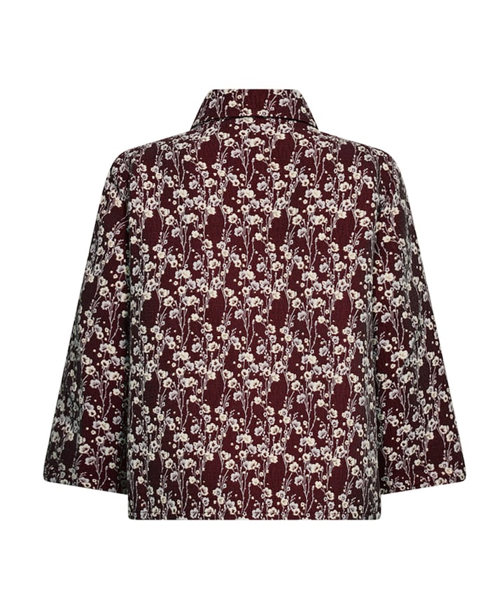Dames jas bordeaux