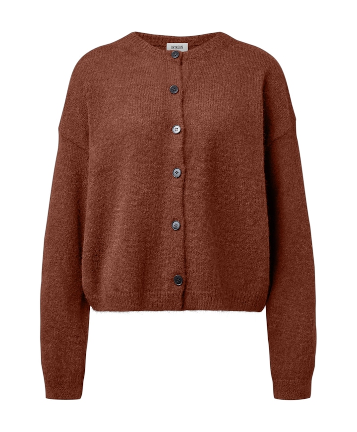 Dames vest bruin