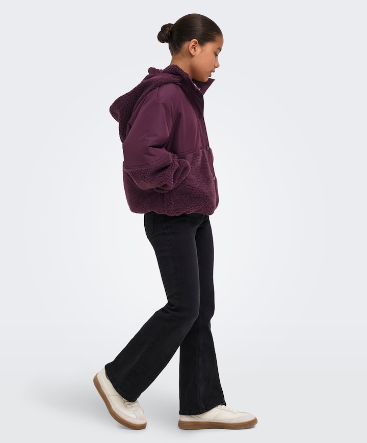 Meisjes jas bordeaux