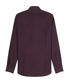 Heren overhemd lange mouw bordeaux