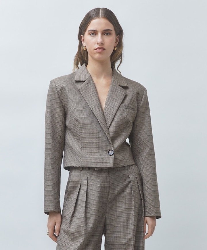 Dames blazer beige