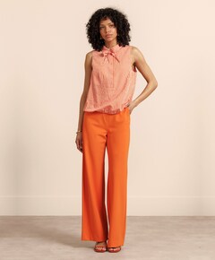 Dames top oranje