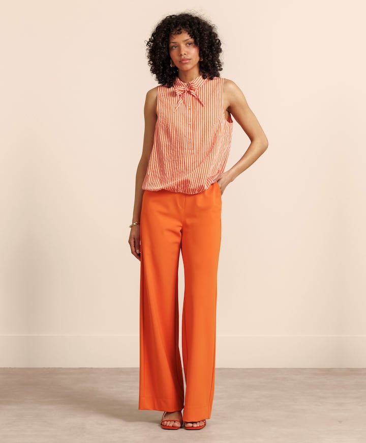 Dames top oranje