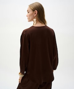 Dames blouse bruin