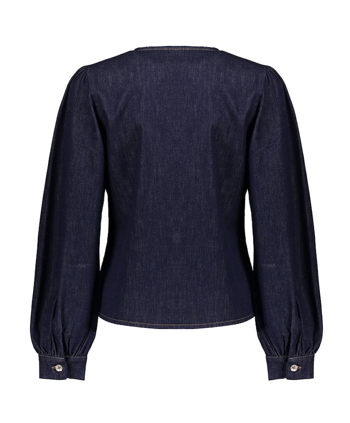 Dames blouse blauw
