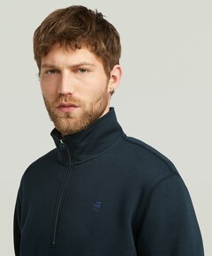 Sweater met rits blauw